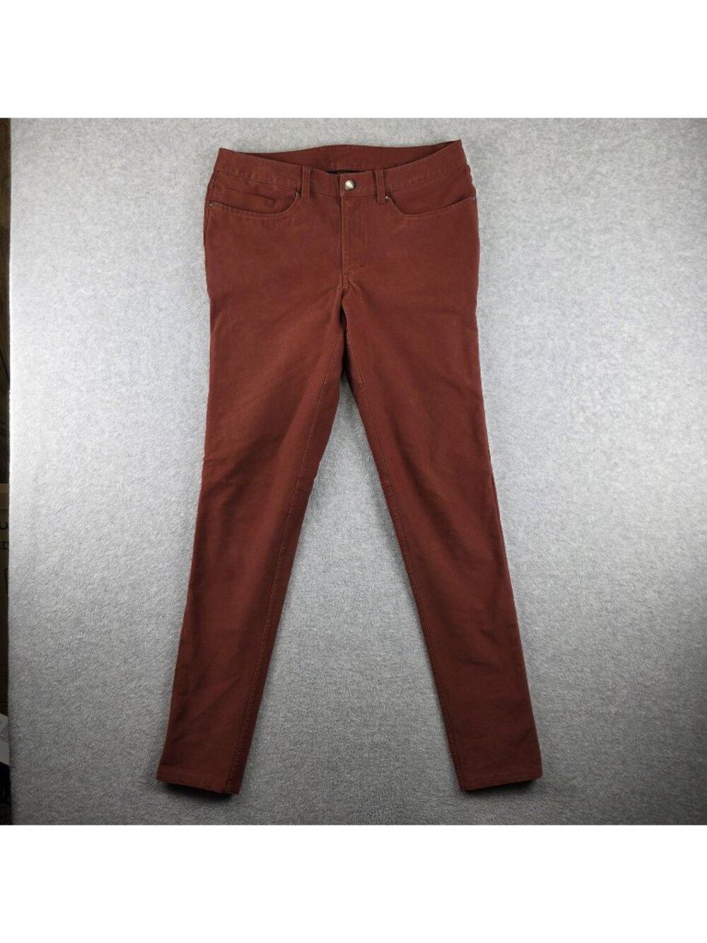 Lululemon ABC Pants Mens 32x34 Brown Rust Skinny Utilitech Stretch